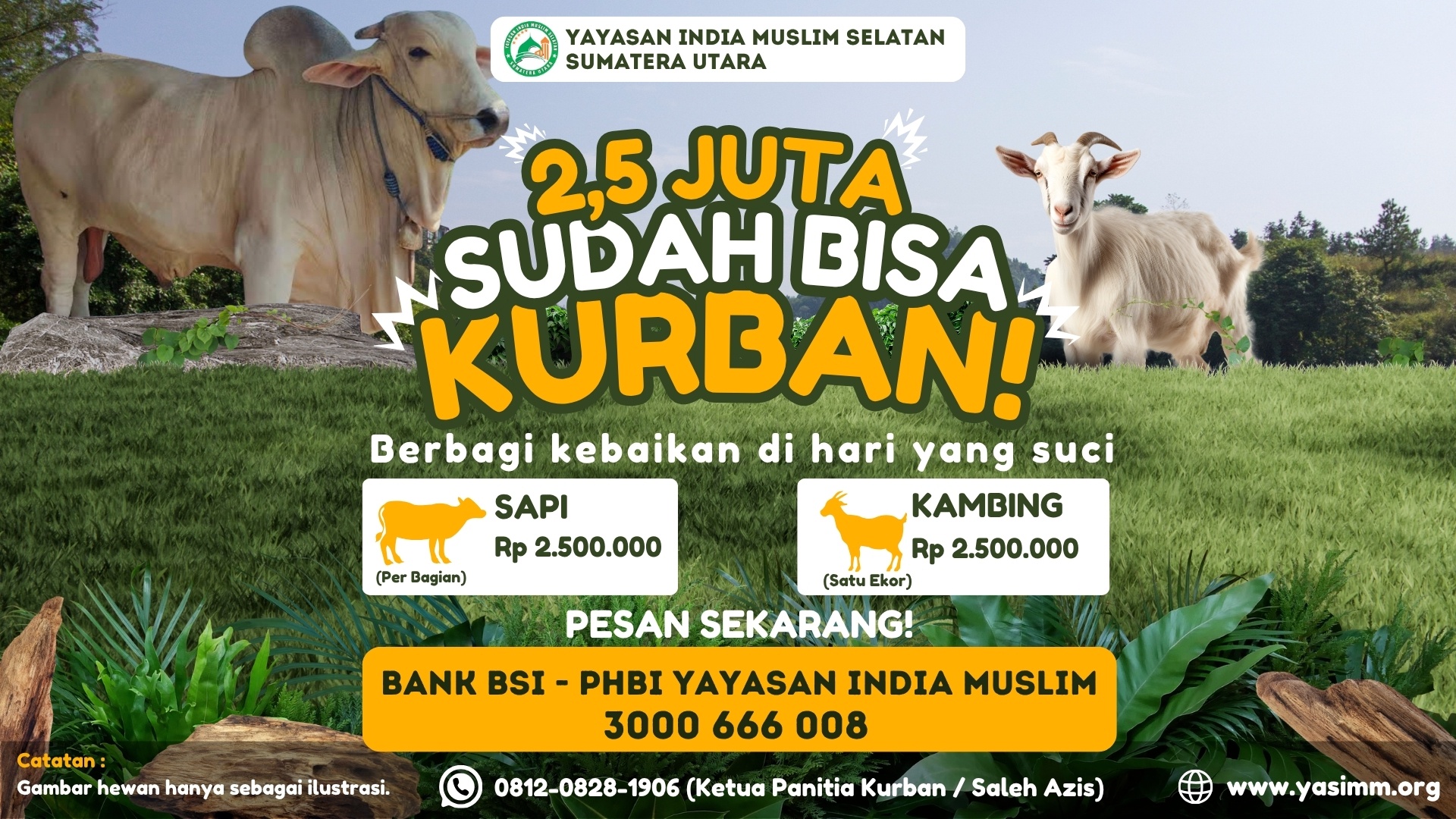 Program Kurban 1447 H - Yayasan India Muslim Selatan Sumatera Utara